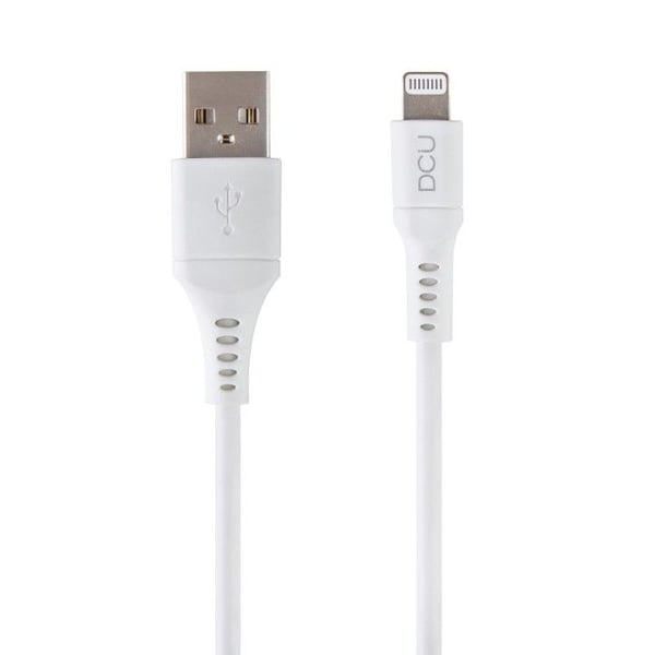 Dataöverföringskabel - DCU - 1 m - Lightning/USB - MFI - Vit