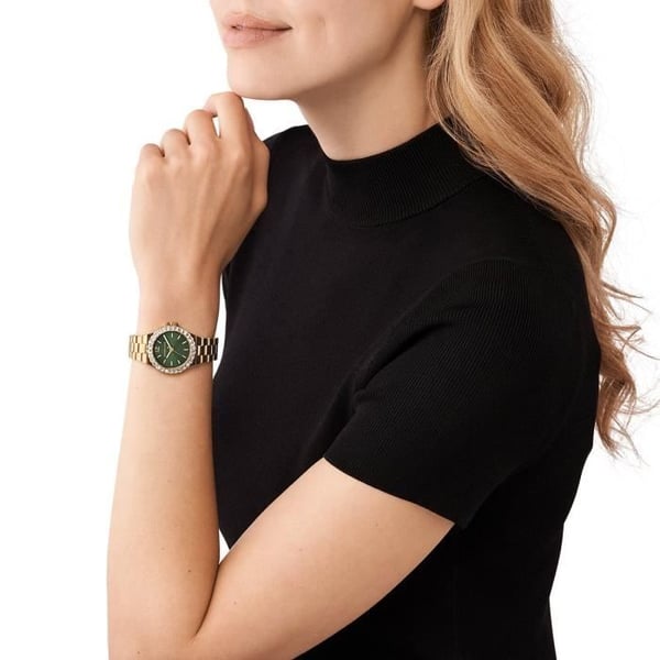 Damklocka MICHAEL KORS - Gult Stål - Vattentät 30 Atm - Analog Kvarts