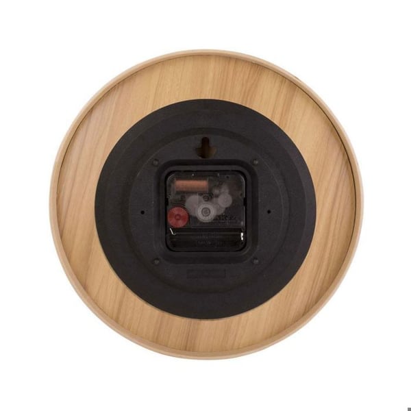 Rund trädklocka Pure 22 cm svart