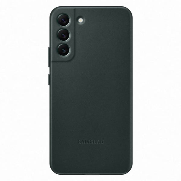 Fodral och skal - Samsung - S22+ - Läder - Grön - Stel