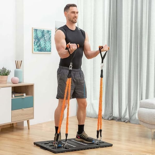 Komplett träningssystem - InnovaGoods - Gympak Max - Bärbar - Träningsguide - Fitness
