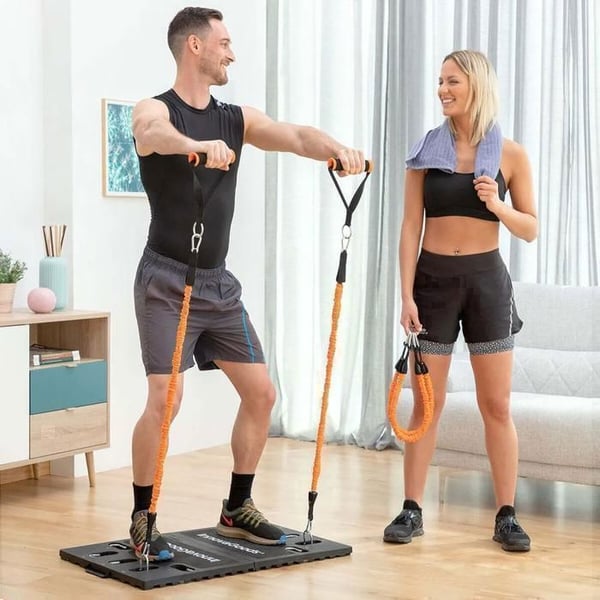 Komplett träningssystem - InnovaGoods - Gympak Max - Bärbar - Träningsguide - Fitness