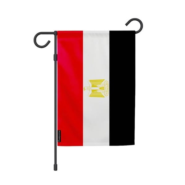 Flagga Trädgård Egypten – 32 x 47.5 cm – Slitstark Polyester – Vertikal Format – Utomhus – Pixelforma