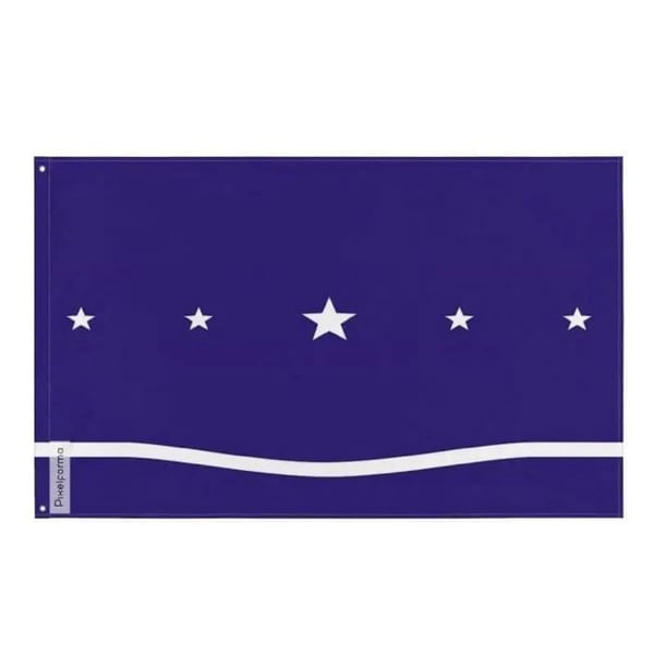 Drapeau Río Tercero – 128 x 192 cm – Hållbar Polyester – 2 Metallöglor – Inomhus / Utomhus – Pixelforma