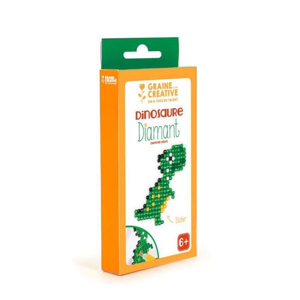 Mosaikset - GRAINE CREATIVE - Dinosaurie - Små diamanter - Unisex - Från 6 år