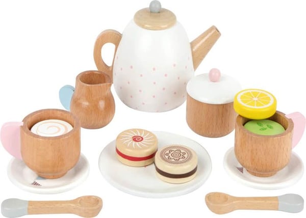 Te-set - SMALL FOOT COMPANY - Träte-set - 2 delar - Flerfärgad - För barn