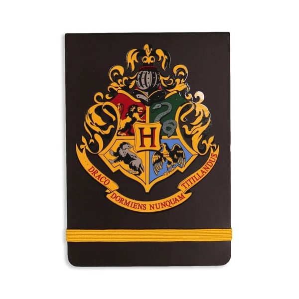 Anteckningsblock - Harry Potter - Hogwarts - Svart - 160 sidor - 13,5 x 9,5 cm