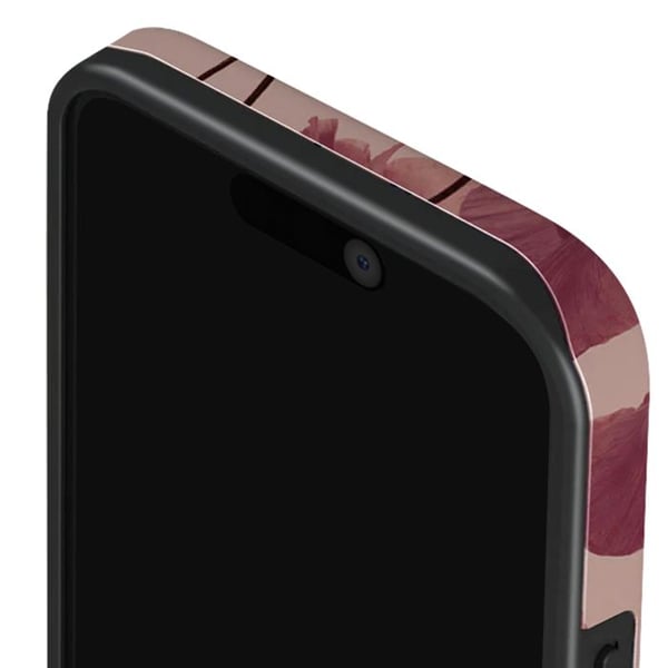 Skal - BURGA - iPhone 14 Pro Max - Elegant - Mönster Tender Kiss - Stötskydd och repor