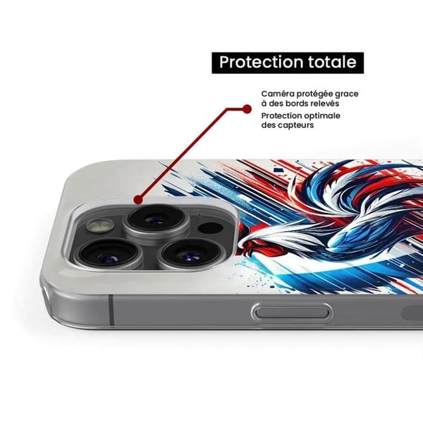 1001Coques - Silikonfodral kompatibelt med Samsung Galaxy S10 5G - Fransk tuppmönster - Originaldesign tryckt i Frankrike