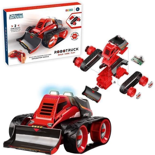 Fjärrstyrd programmerbar leksaksrobot - XTREM BOTS - Robotruck - 70 delar - STEM