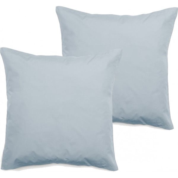Set med 2 örngott av ren kammad percale av long fibrer 80 trådar/cm² Vent du sud - Glacier - Set med 2 örngott 65 x