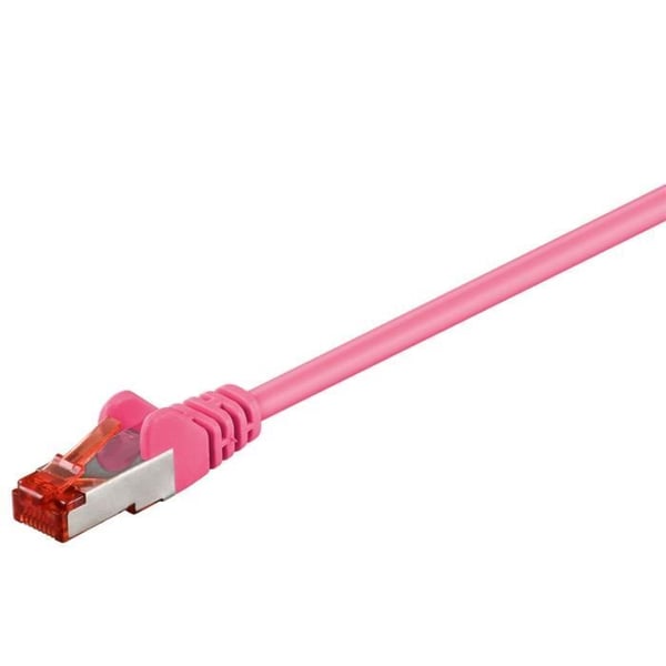 Nätverkskabel - GOOBAY - CAT 6-500 LC SSTP PIMF - 5m - Magenta - Såld styckvis