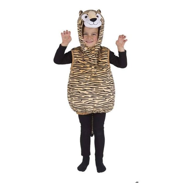 Barnkostym - Tiger PtitClown - 3 år - Polyester - Overall med huva och svans