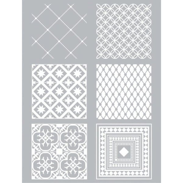 Graine Créative - Silkscreen schablon för polymerlera Cementplattor