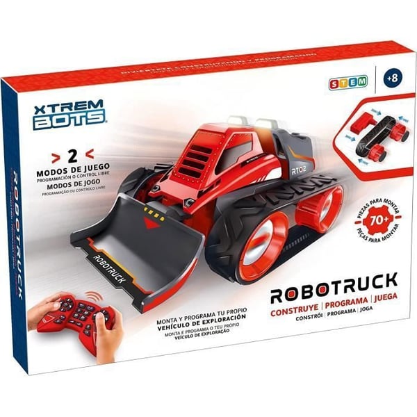 Fjärrstyrd programmerbar leksaksrobot - XTREM BOTS - Robotruck - 70 delar - STEM