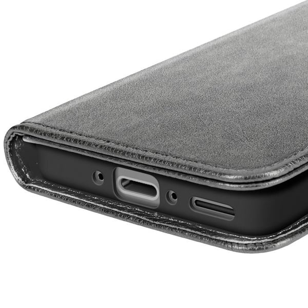 Plånboksfodral - AVIZAR - Samsung Galaxy A56/A36 - Grå - Videostöd - Magnetflik