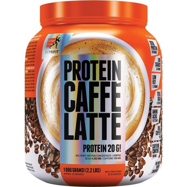 Extrifit Protein Caffe Latte, 1000g, kaffe