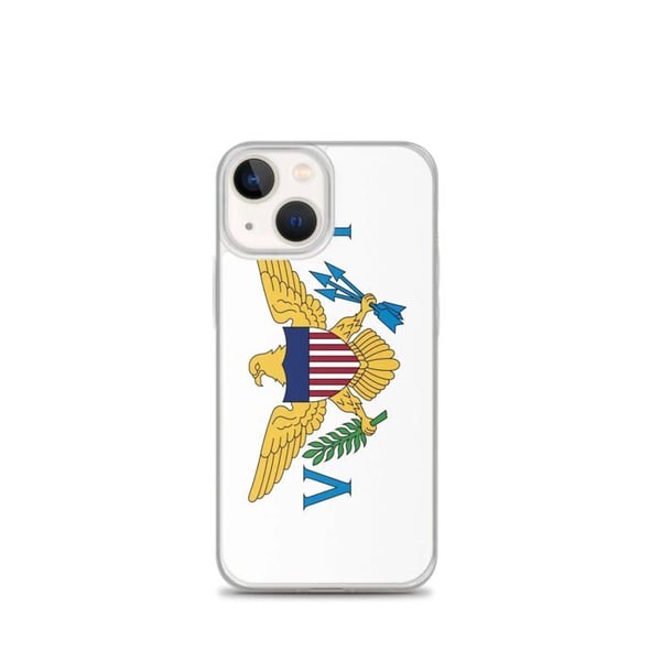 Mobilskal - PIXELFORMA - iPhone 13 mini - Virginöarna Flagga - Mjuk - Transparent