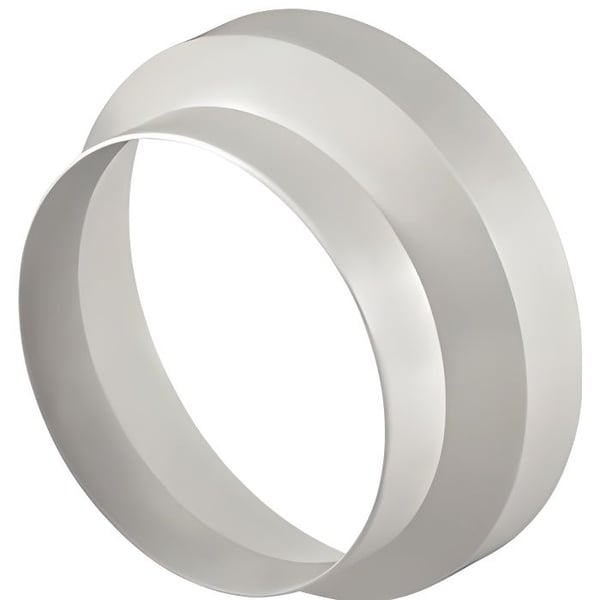Reducer för köksfläkt - XAVAX - 00110836 - 125-150 mm - Plast - Vit