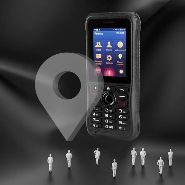 Retevis RB21 Network Walkie Talkie, lång räckvidd, 2800mAh Smartphone Walkie Talkie Bluetooth GPS, 2G / 3G / 4G / Wi-Fi nätverkssignal