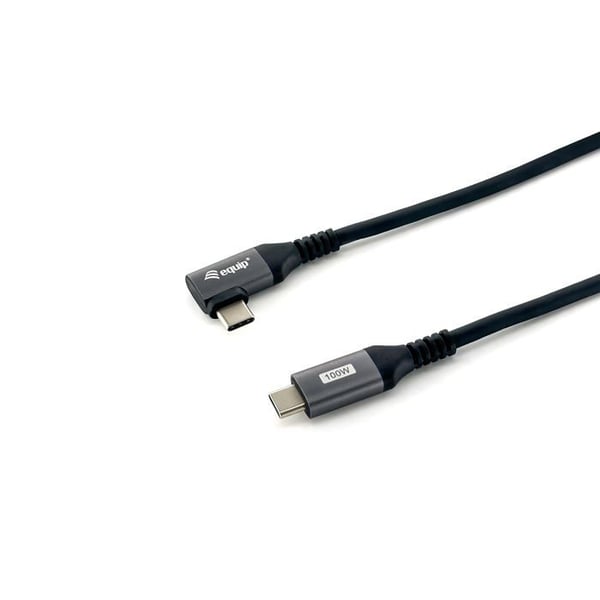 USB-C-kabel - Utrustning - Hane till hane - 90° böjd - 1 m - 5 A - 100 W - 480 Mbps