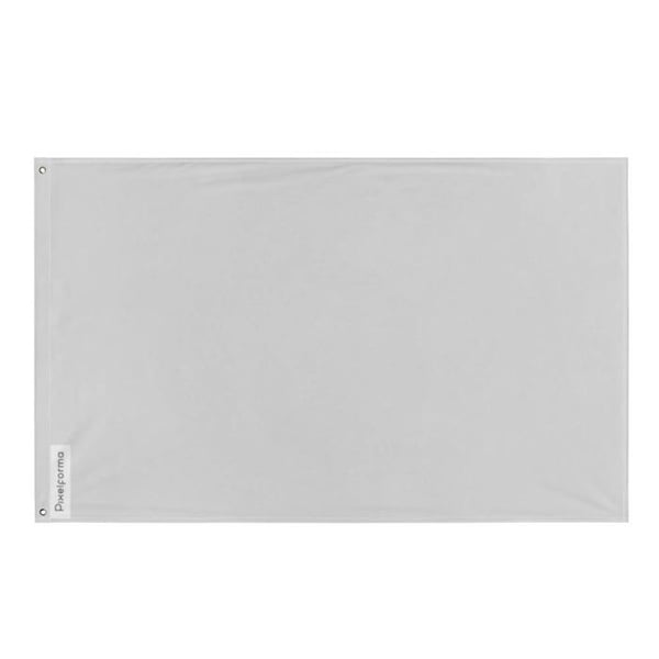 Ljusgrå Flagga – 90 x 150 cm – Hållbar Polyester – 2 Metallöglor – Inomhus / Utomhus – Pixelforma