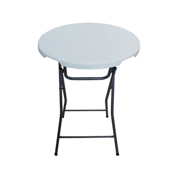 Fällbord i plast Ø 80 cm "Lili" - vit