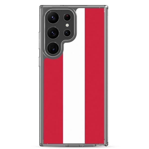 Mobilskal - Samsung - Galaxy S23 - Österrikisk flagga - Mjuk - Flerfärgad