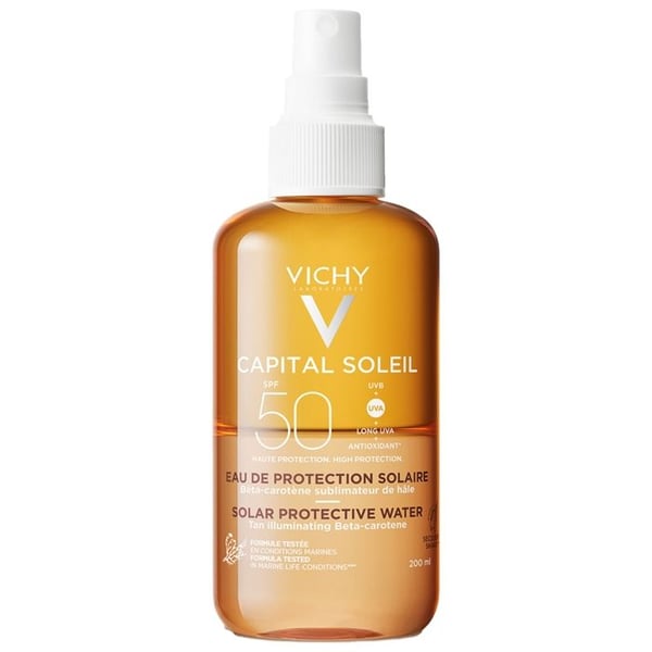 Vichy Capital Soleil Solskyddsvatten Hâle Sublimé SPF50 200ml