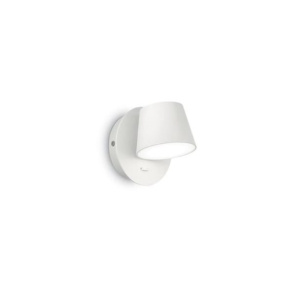 Vägglampa - IDEAL LUX - GIM - 30 glödlampor - LED 6W - Vit - Aluminium Metall