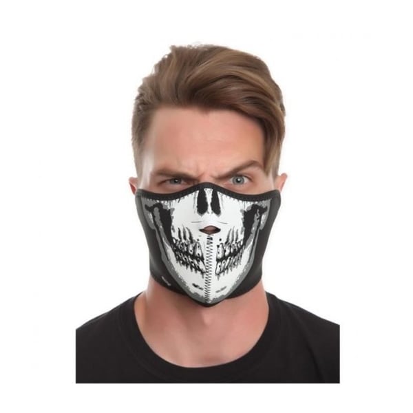 Skelettmasken i HA neopren: festförklädnad, kostymtillbehör