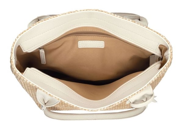 Sac shopper - TOM TAILOR - Sharon Zip Shopper M - Beige crème - 33x24 cm - Zippée