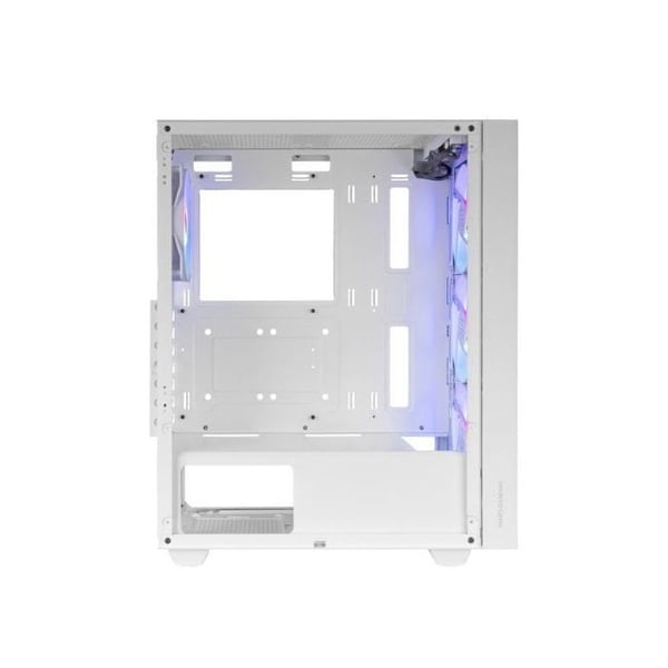 Gamingchassi ATX - Mars Gaming - MC-AIR - 4 FRGB 120mm-fläktar - Mesh-framsida - Härdat glas vit