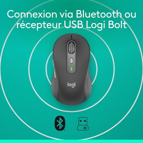 Logitech Signature Plus M750 L Langaton ja Bluetooth-hiiri Suuri Koko