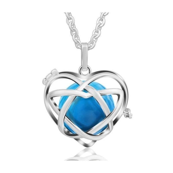 Blue Chime Heart Cage Graviditet Bola