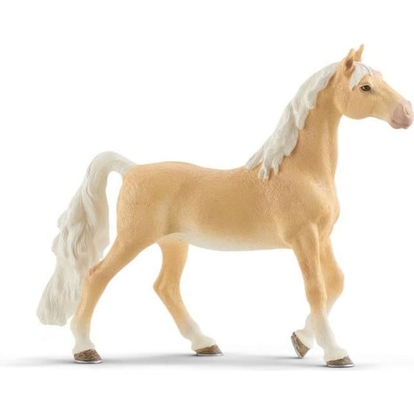 American Saddlebred Mare Figurine - SCHLEICH - 13912 - Horse Club - Beige - Barn - Flerfärgad