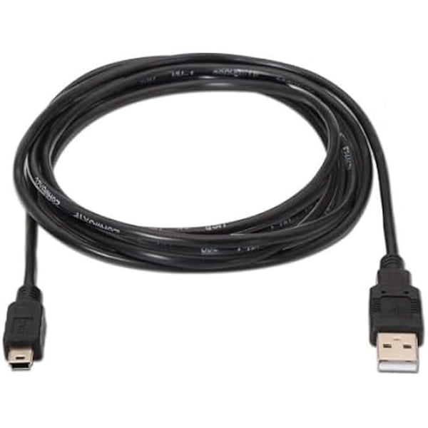 USB 2.0-kabel - AISENS - A101-0024 - Svart - Kompatibel med telefoner och kameror - Längd upp till 25m