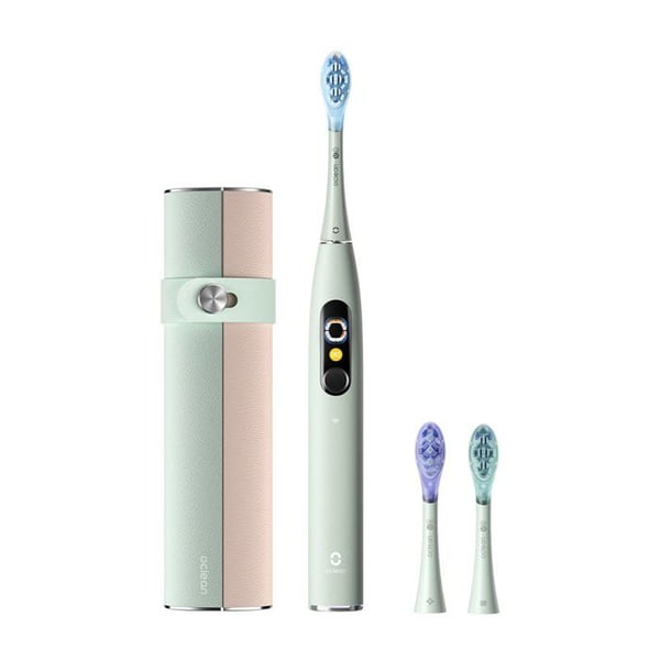 Elektrisk tandborste - OCLEAN - X Ultra 20 Set - Grön - Snabb trådlös laddning - 40 dagars batteritid