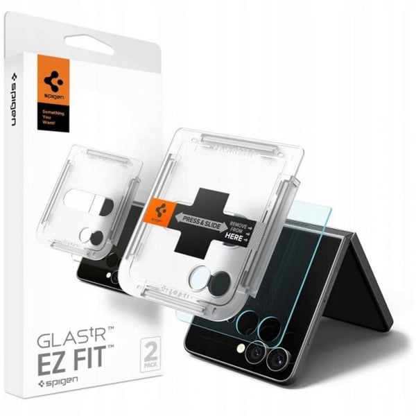 Spigen - AGL09585 - Glas.TR EZ FIT HD til Samsung Galaxy Z Flip 7 transparent - 2 stk.