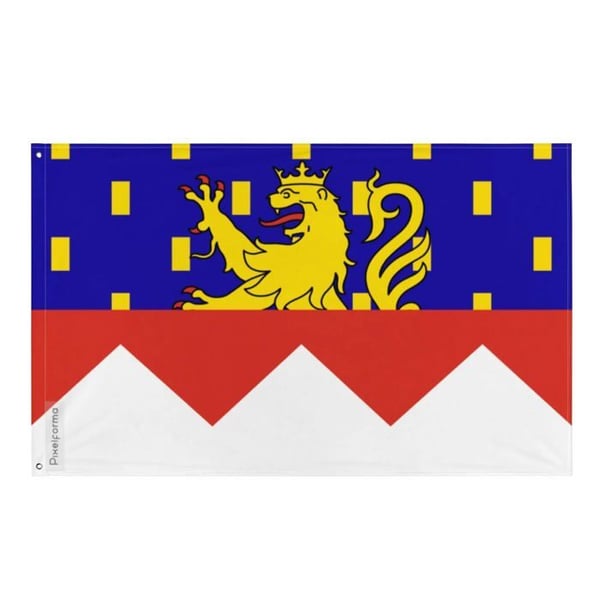 Jura Flagga – 128 x 192 cm – Hållbar Polyester – 2 Metallöglor – Inomhus / Utomhus – Pixelforma