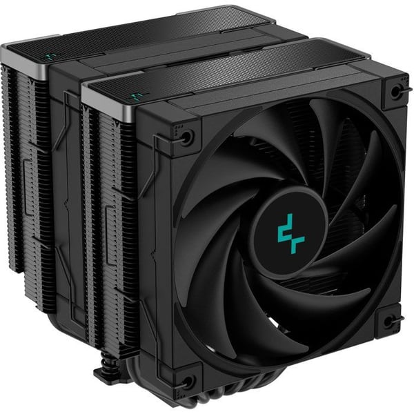 DEEPCOOL - AK620 Zero Dark - R-AK620-BKNNMT-G-1 - CPU-kylare - 120mm - Svart - 2 PWM-fläktar - 6 värmeledare - TDP 260W