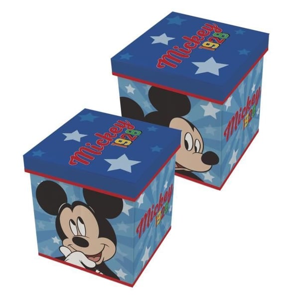 DISNEY - MICKEY MOUSE - 2 i 1 taburett och förvaringskub