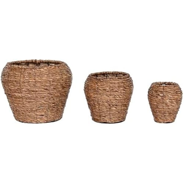 Blomkrukor - HEMESPRIT - Brun Metall - 41x41x32 cm - Set om 2 - Flerfärgad Blomkrukor - HEMESPRIT - Brun Metall - 41x41x32 cm - Set om 2 - Flerfärgad