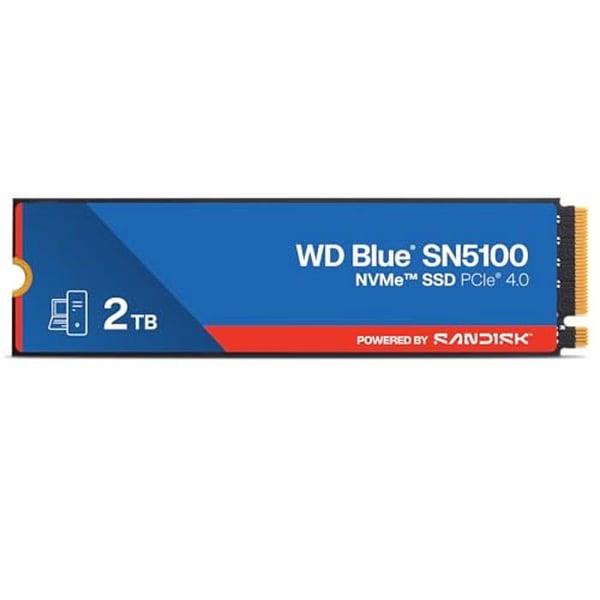 SSD-enhet NVMe - SANDISK - WD Blue SN5100 - 2 To - 7 100 MB/s - M.2 2280 - PCIe Gen 4.0