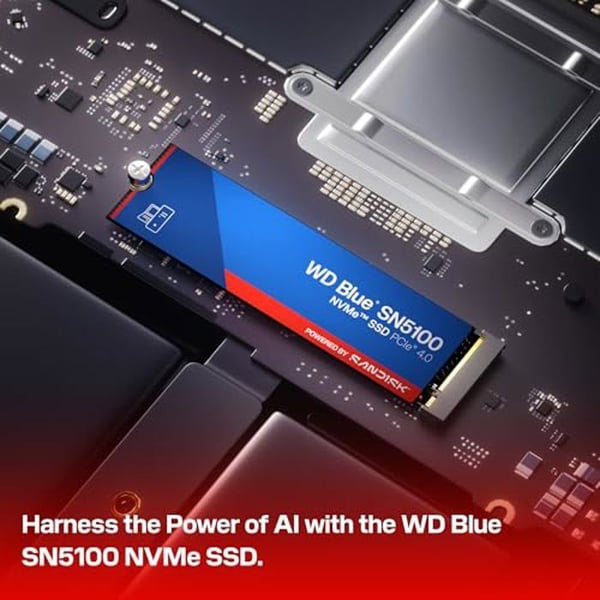 SSD-enhet NVMe - SANDISK - WD Blue SN5100 - 2 To - 7 100 MB/s - M.2 2280 - PCIe Gen 4.0