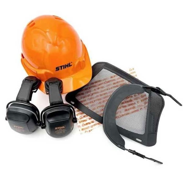 Täydellinen FUNCTION BASIC STIHL -metsätyöskentelykypärä.