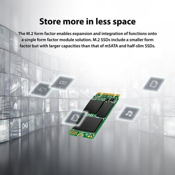 Transcend 430S 1 TB SSD intern SATA M.2 2242 M.2 SATA 6 Gb/s detail TS1TMTS430S