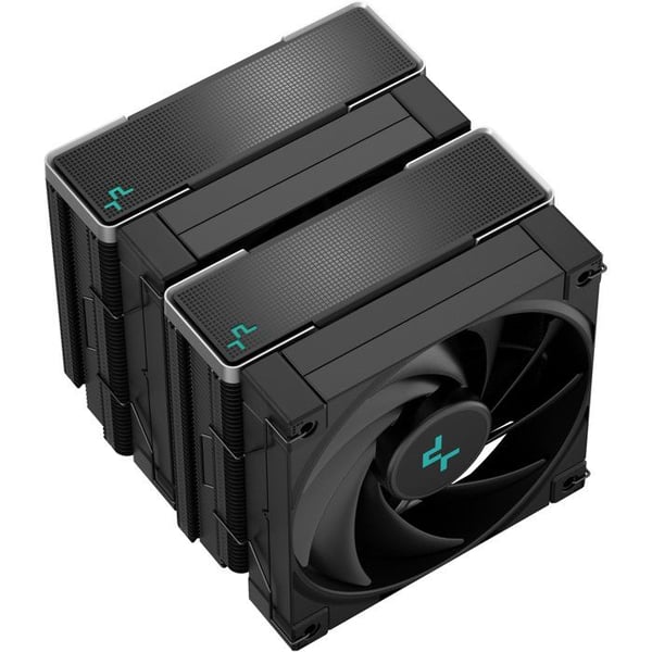 DEEPCOOL - AK620 Zero Dark - R-AK620-BKNNMT-G-1 - CPU-køler - 120mm - Sort - 2 PWM-blæsere - 6 Heatpipes - TDP 260W