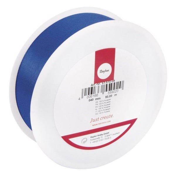 Rayher - Mörkblå Taffeta Band 40 mm Per meter
