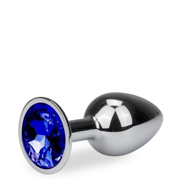 Plugg metall anal juvel rosabud Light - 7 färger - Safir